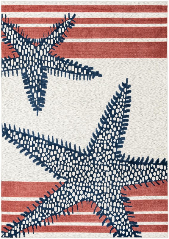 Fairmeadow · Lines Outdoor Rug, ivory