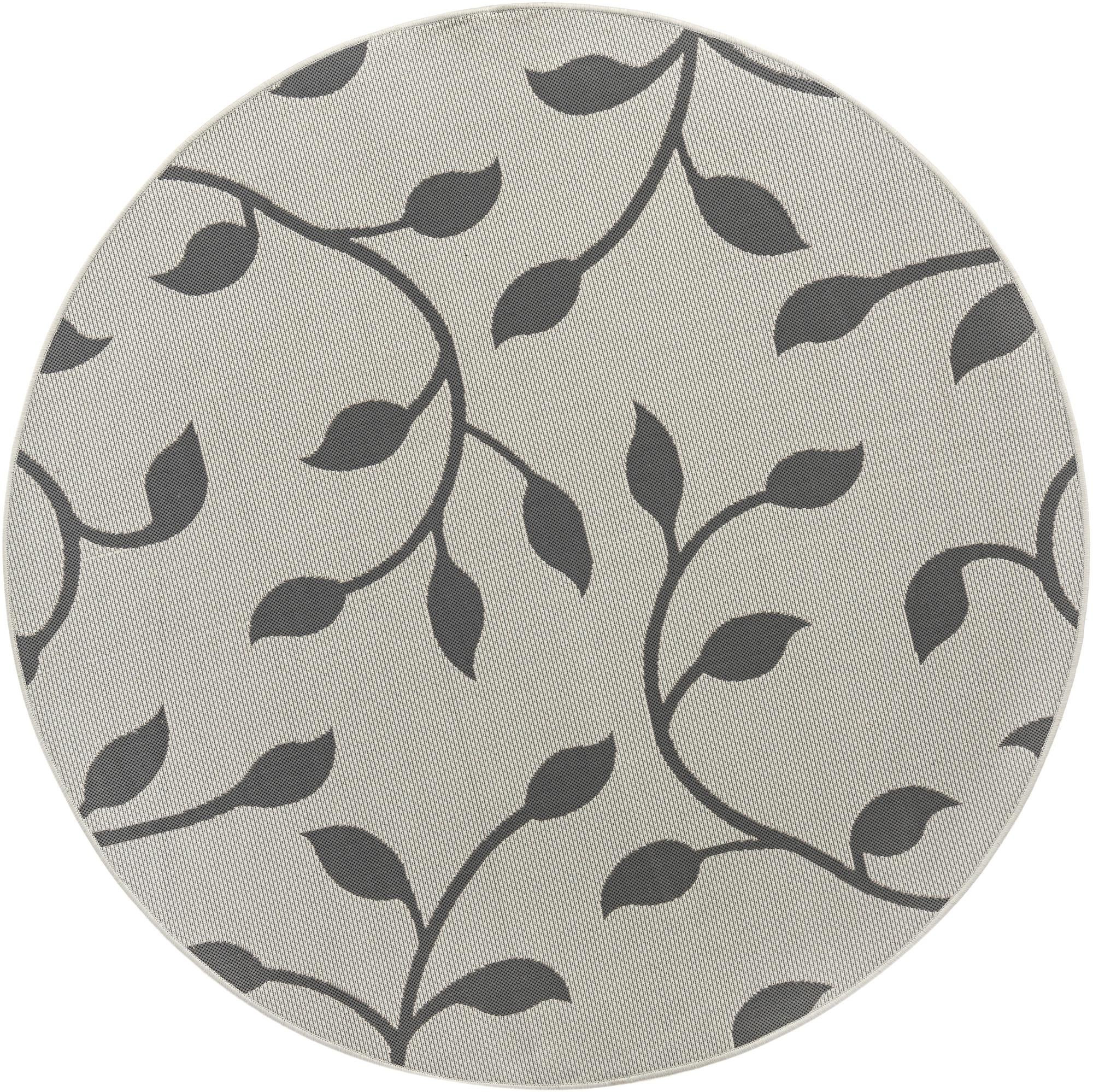 6' x 6' Fanshawe · Floral / botanical Outdoor Rug