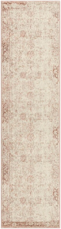 2' 7 x 10' Blakemore · Distressed traditional rug, pink and ivory