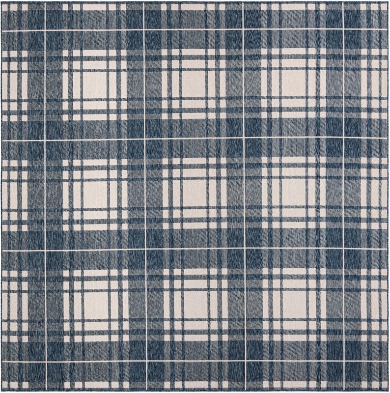10' x 10' Maguire · Plaid Outdoor Rug, blue