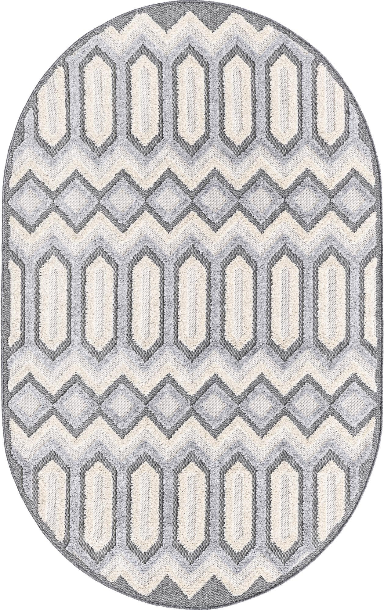5' 3 x 8' Roddy · Chevron rug, charcoal
