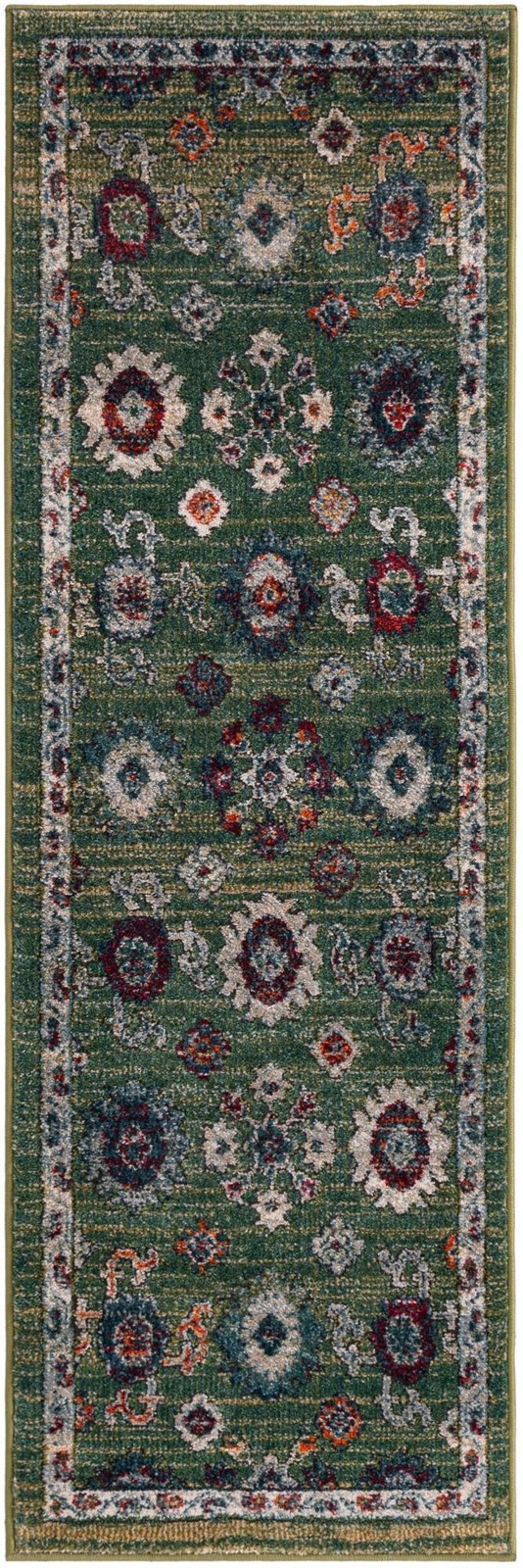 2' x 6' Ukiah · Border rug, fern green