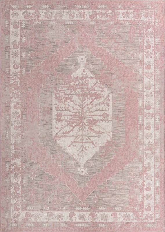 Wylie · Border Outdoor Rug, pink