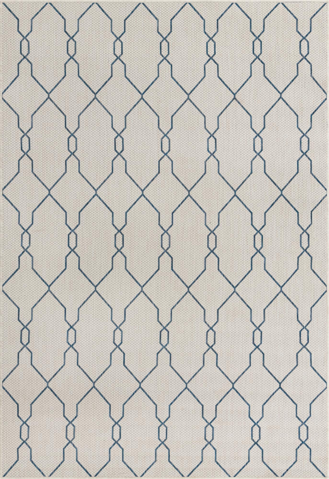 6' x 9' Bronson · Geometric Outdoor Rug, ivory