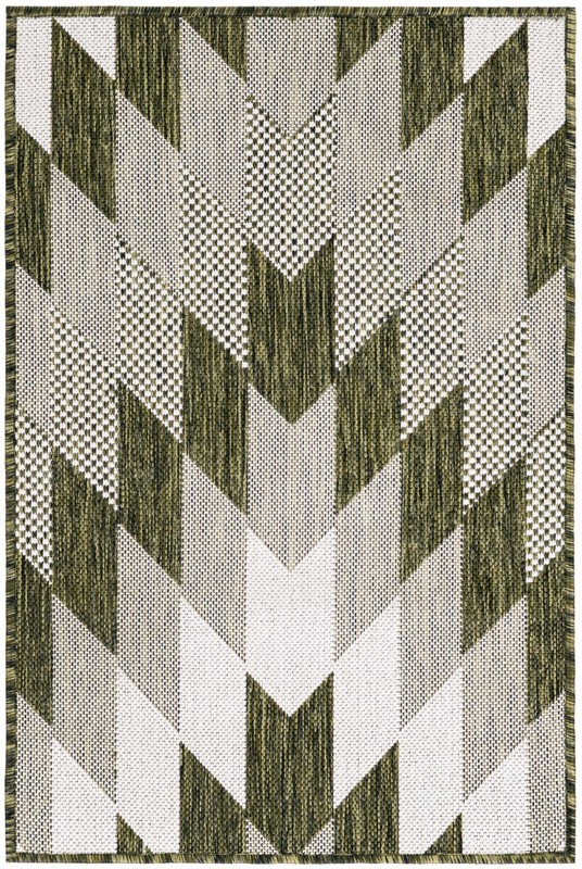 Morrell · Chevron Outdoor Rug, green