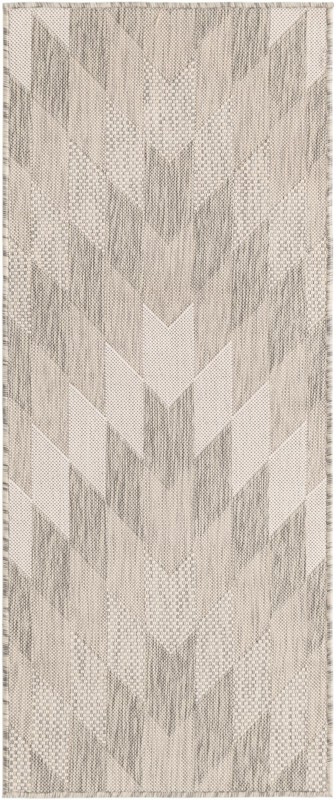 Morrell · Chevron Outdoor Rug, gray