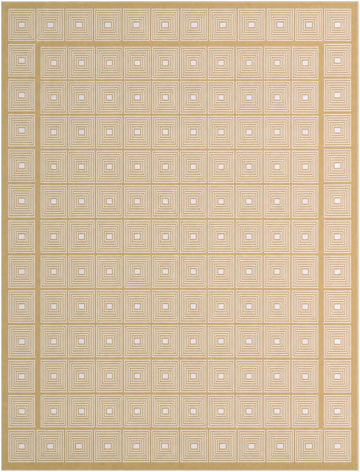 10' x 13' Atwood · Geometric rug, yellow