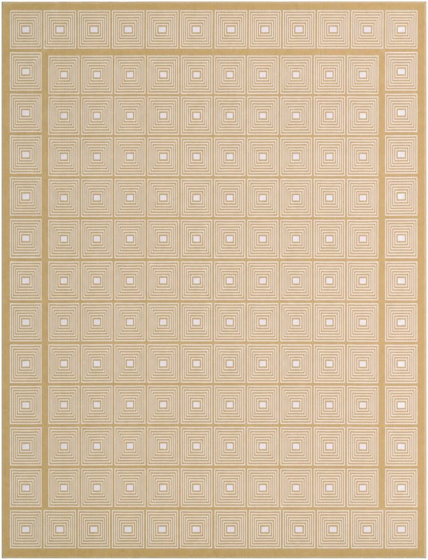 10' x 13' Atwood · Geometric rug, yellow