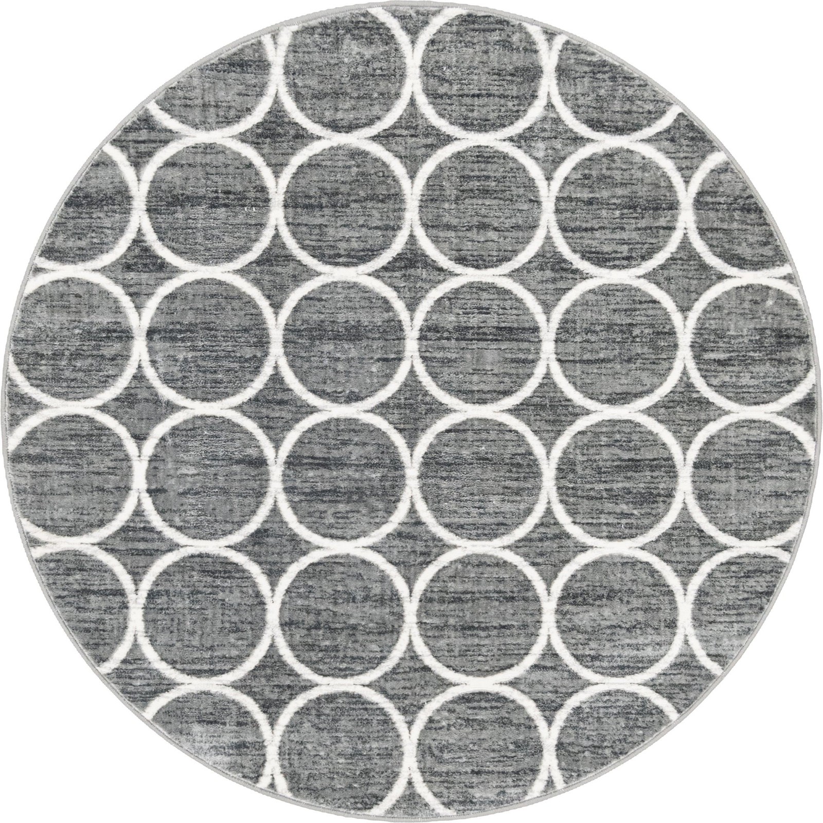 5' x 5' Corvallis · Trellis rug, grey