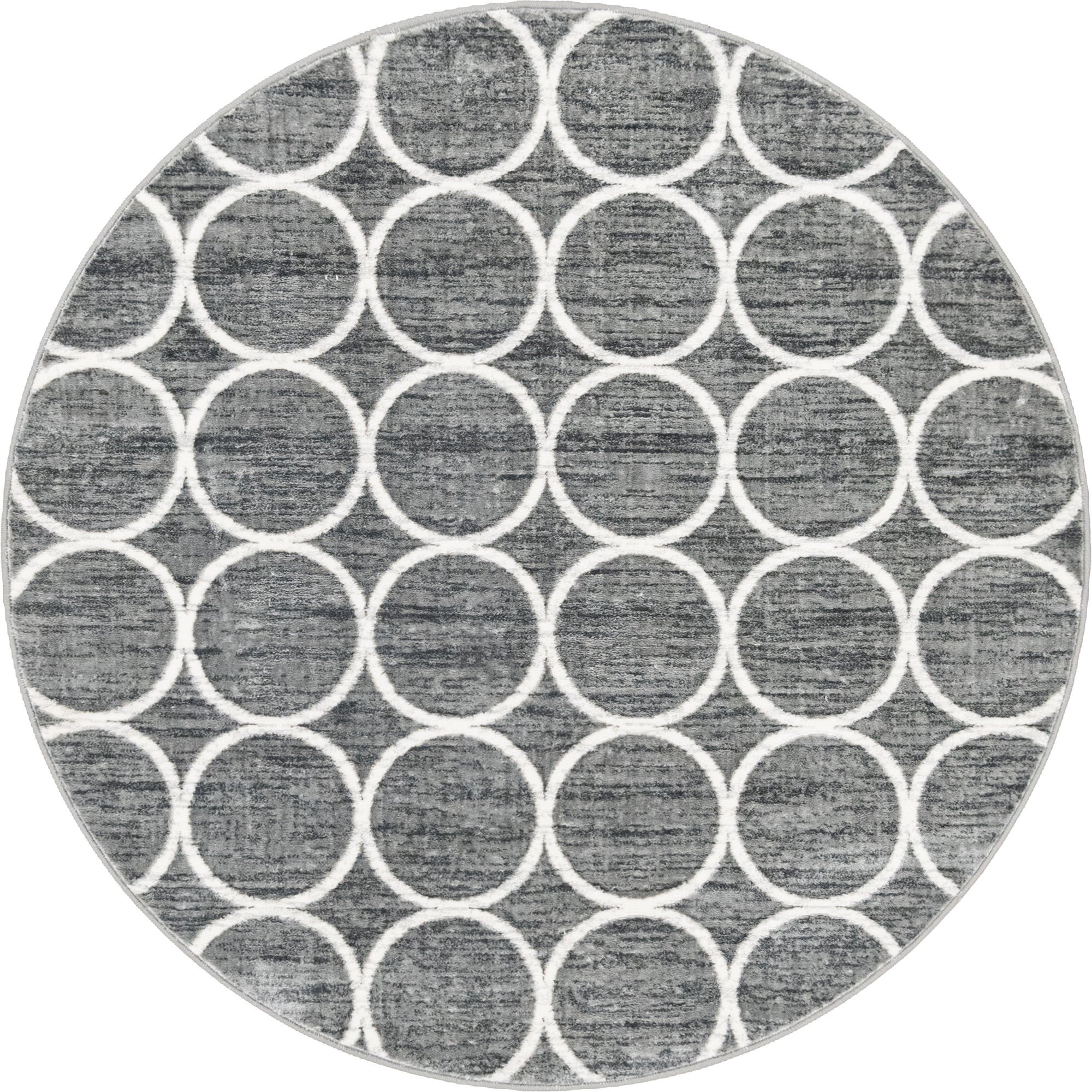 5' x 5' Corvallis · Trellis rug, grey