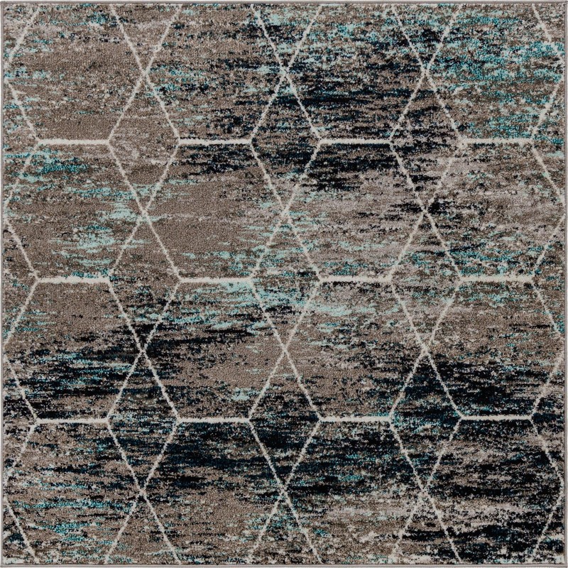 5' 3 x 5' 3 Galloway · Diamond rug