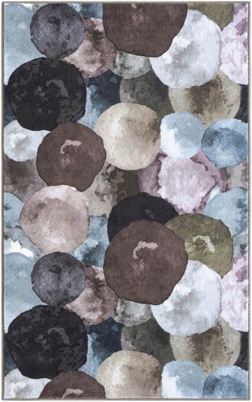 3' 3 x 5' 3 Birchwood · Abstract dot rug, multi gray