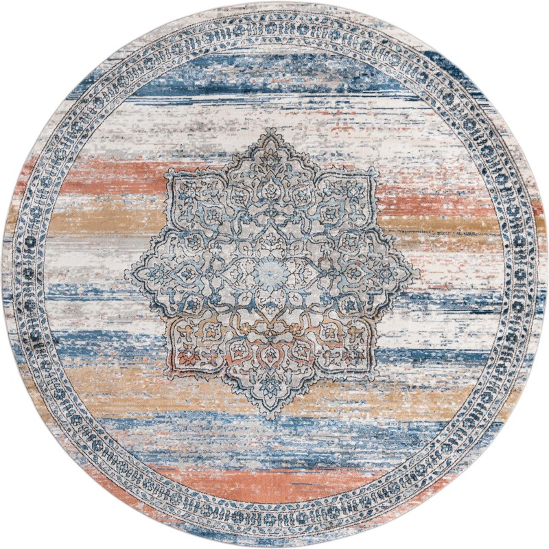 10' x 10' Wade · Border rug, multi