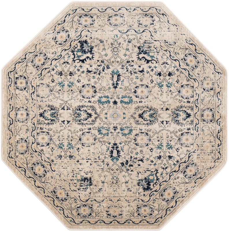 5' 3 x 5' 3 Fanshawe · Border rug