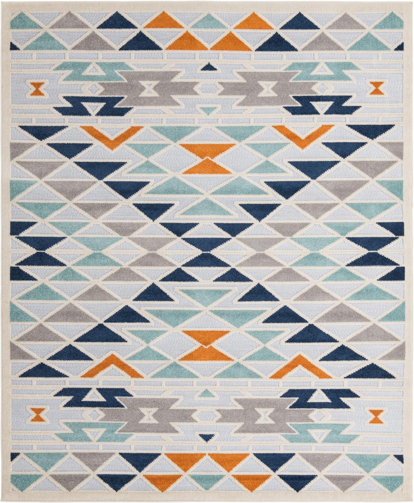 7' 10 x 10' Barrington · Geometric Outdoor Rug, gray