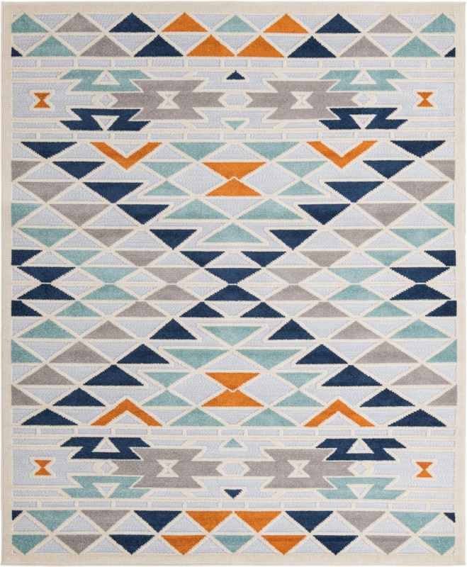 7' 10 x 10' Barrington · Geometric Outdoor Rug, gray