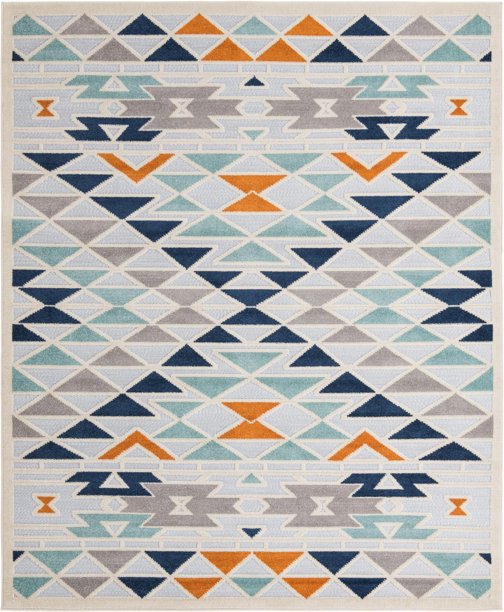 7' 10 x 10' Barrington · Geometric Outdoor Rug, gray