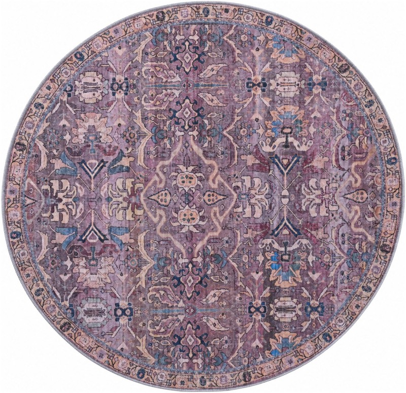 Gaskell · Medallion rug, pink