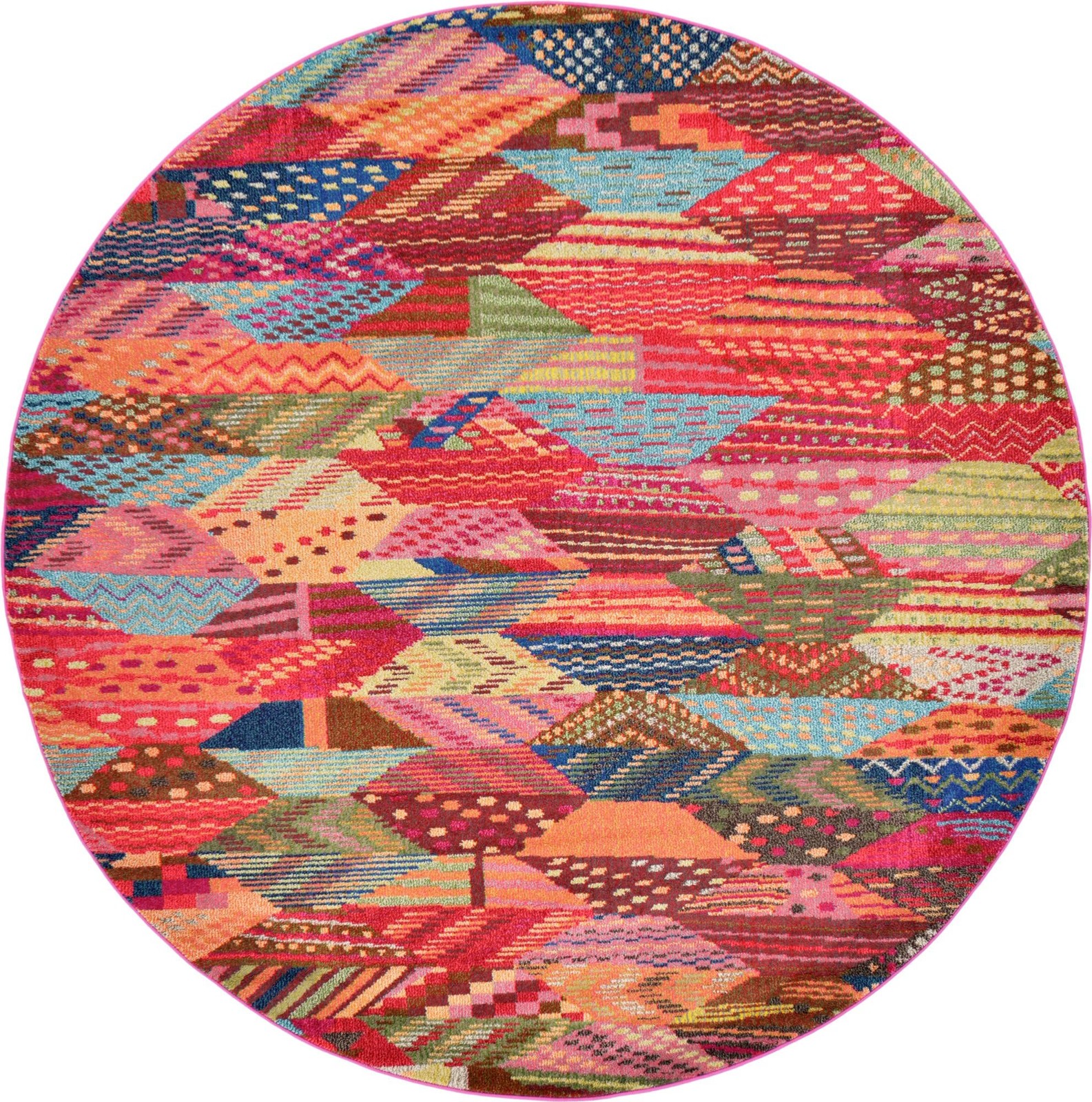 8' x 8' Paonia · Abstract Washable Rug