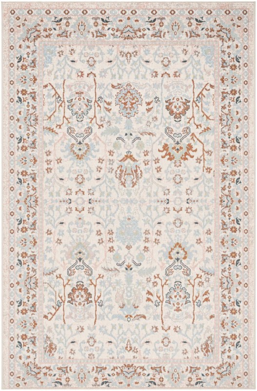Sandys · Border Washable Rug, ivory