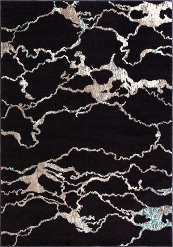 7' x 10' Irwin · Abstract rug, navy blue
