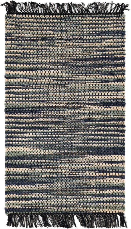 Barrett · Lines rug, green and ivory