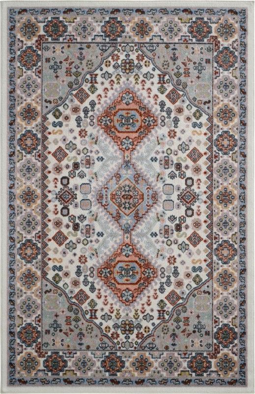 4' x 6' Middlebury · Border Washable Rug, ivory