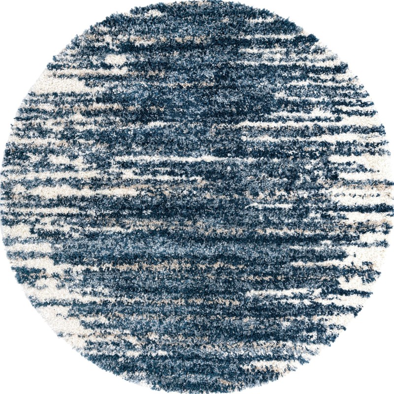 Felton · Abstract Shag Rug, blue