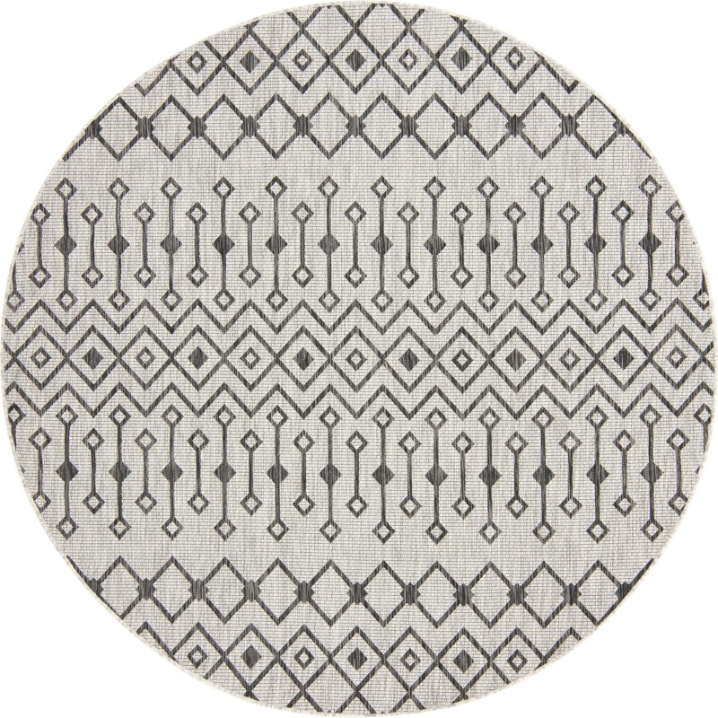 7' 10 x 7' 10 Kearney · Chevron Outdoor Rug, gray