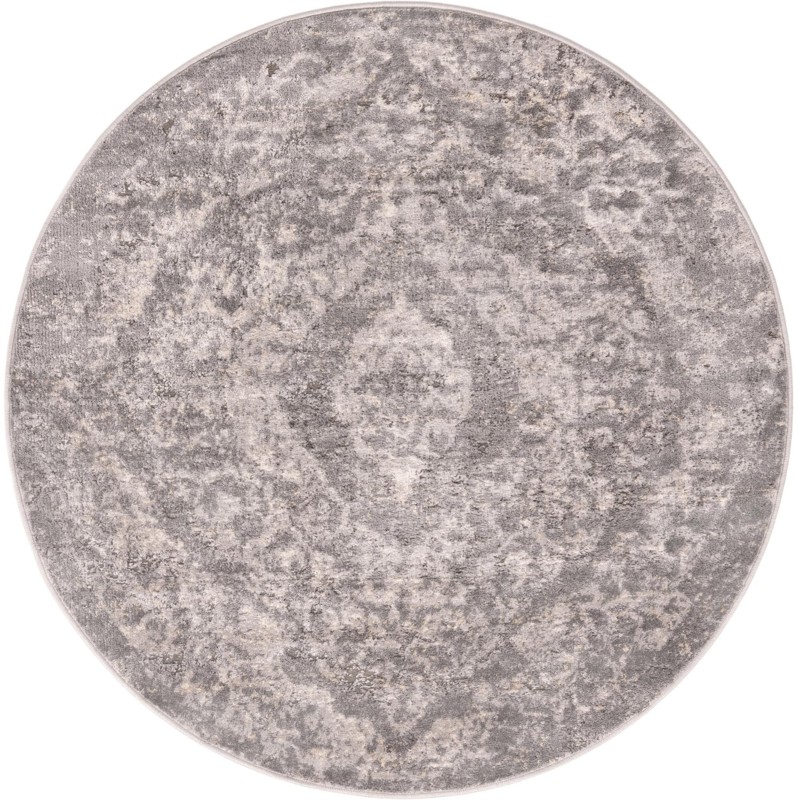 Priestley · Medallion rug, gray