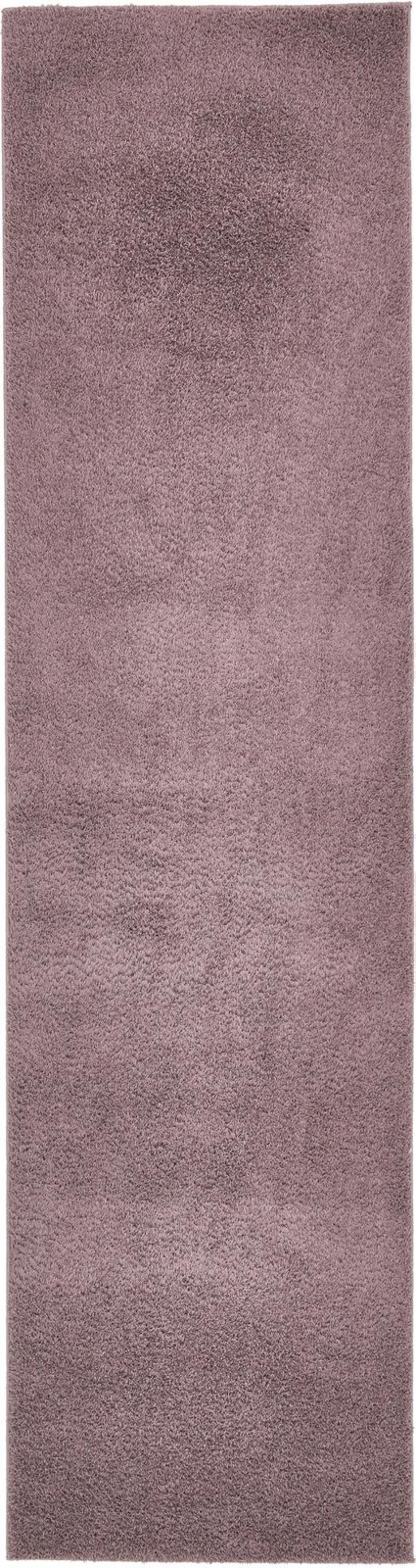 2' 7 x 10' Hartford · Solid Shag Rug, mauve and violet