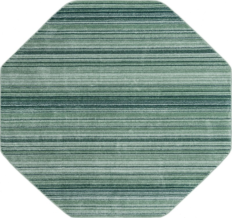 Jagger · Striped rug, shades of green