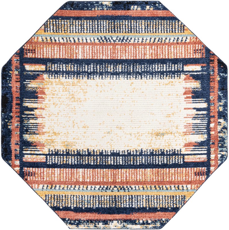 7' 10 x 7' 10 Cardew · Border rug, multi
