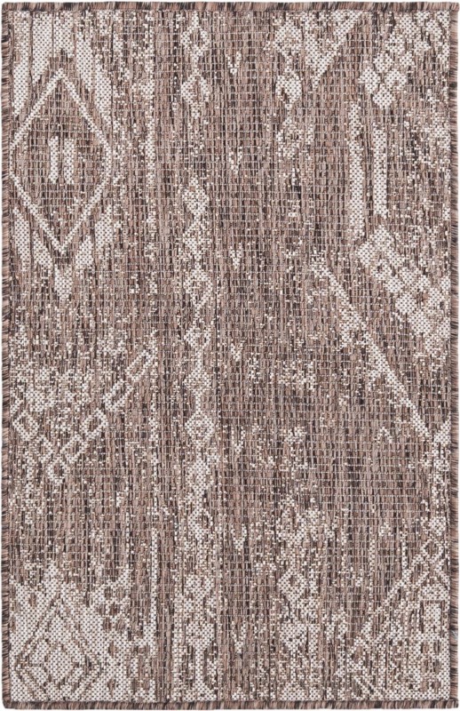 2' x 3' Wildman · Diamond Outdoor Rug, brown