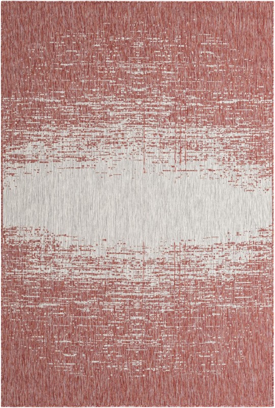 Buell · Abstract Outdoor Rug, rust red