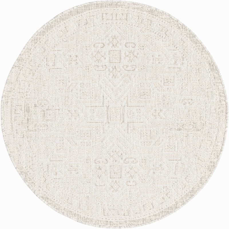 Estuary · Geometric Outdoor Rug, light gray
