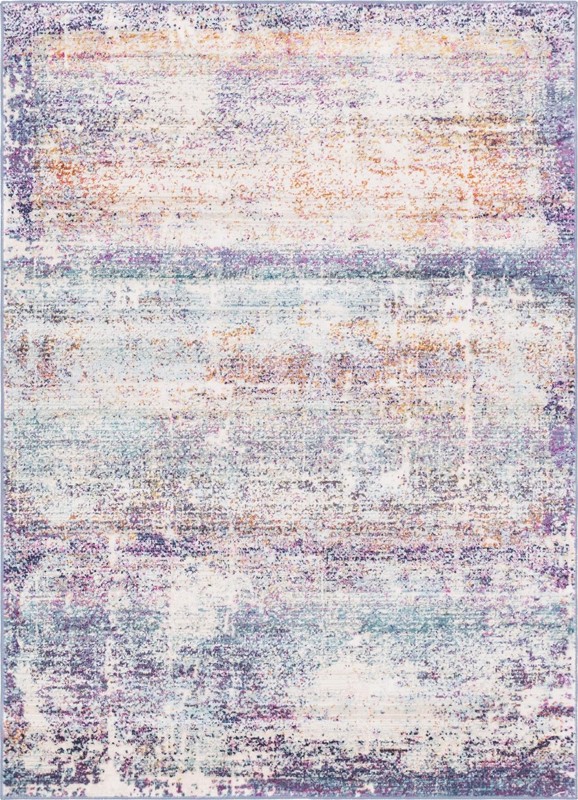 4' x 6' Dyson · Abstract rug, blue