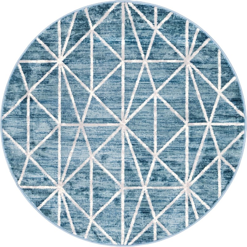 Gilman · Geometric rug, blue