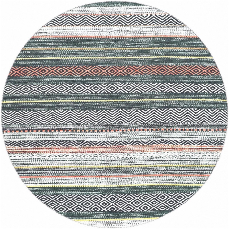 9' 10 x 9' 10 Pagosa · Chevron rug, green