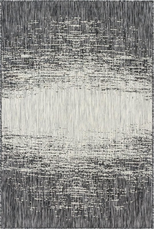 Buell · Abstract Outdoor Rug, charcoal