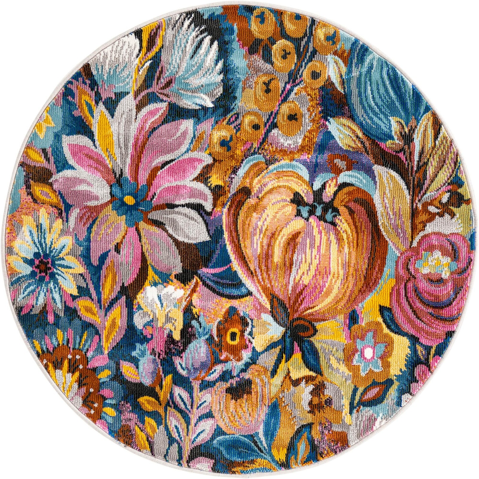 3' 3 x 3' 3 Wheatley · Floral / botanical rug, multi