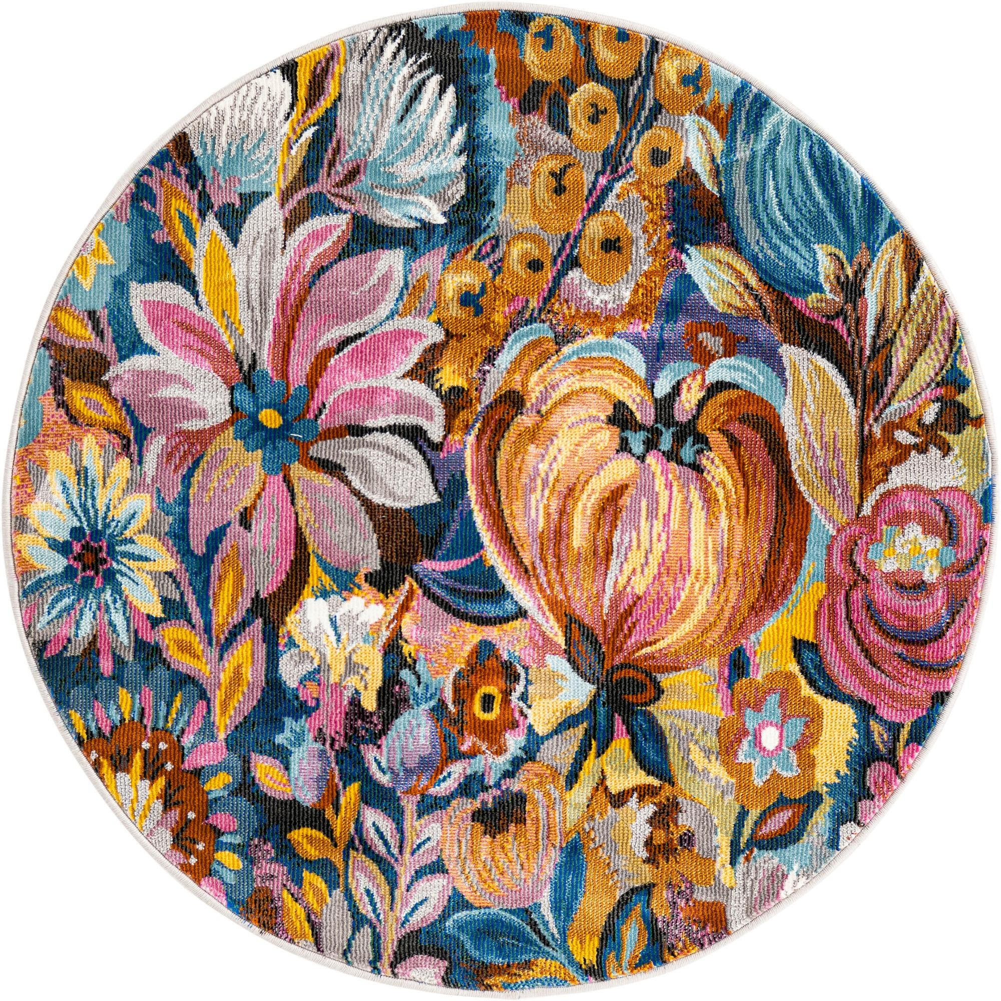 3' 3 x 3' 3 Wheatley · Floral / botanical rug, multi