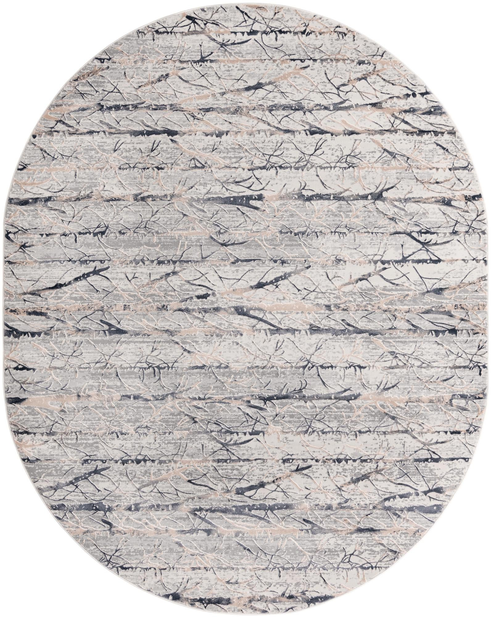 7' 10 x 10' Zane · Abstract rug, gray