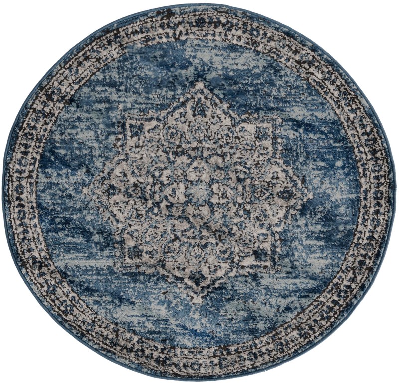 Wade · Border rug, blue