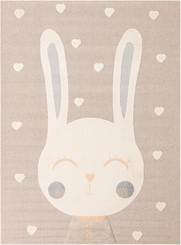 9' x 12' Lovell · Border rug, peach blossom