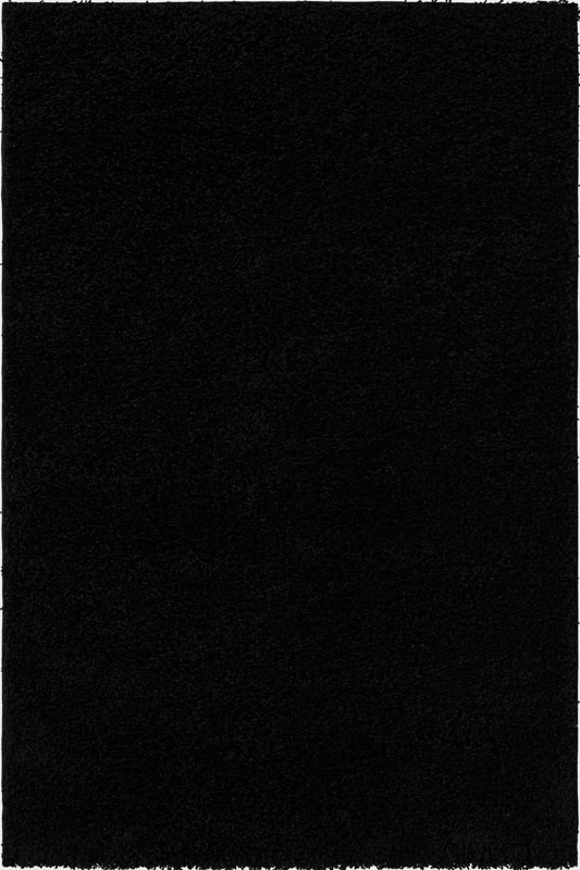 Hartwell · Solid Shag Rug, black