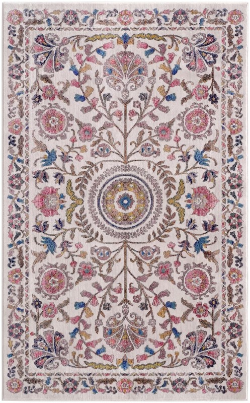 3' 3 x 5' 3 Griffith · Border rug, ivory