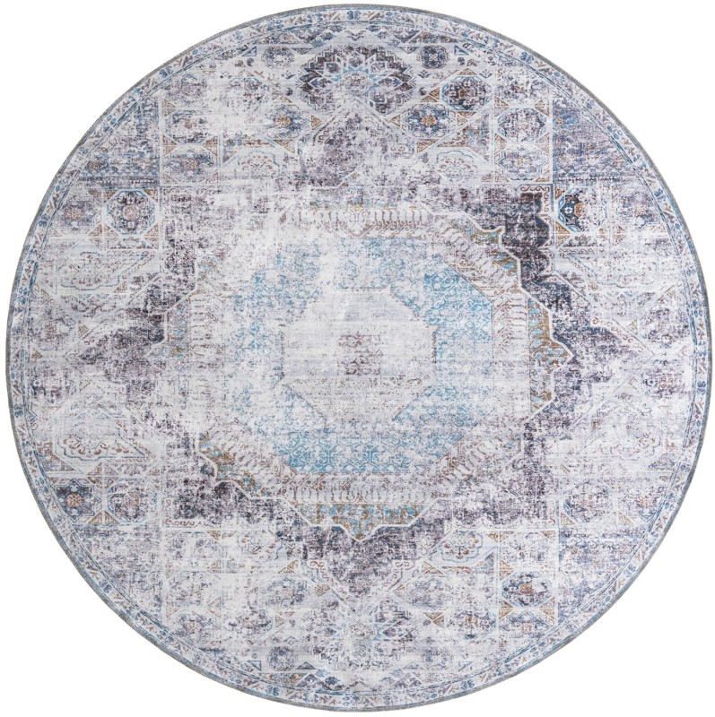 Cinnabar · Medallion rug, vintage ivory