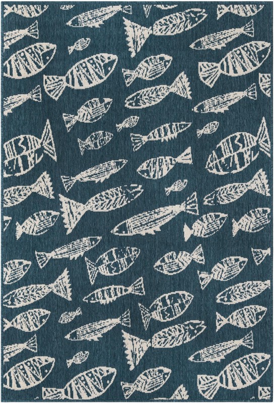 Thaddeus · Pictoral Outdoor Rug, blue