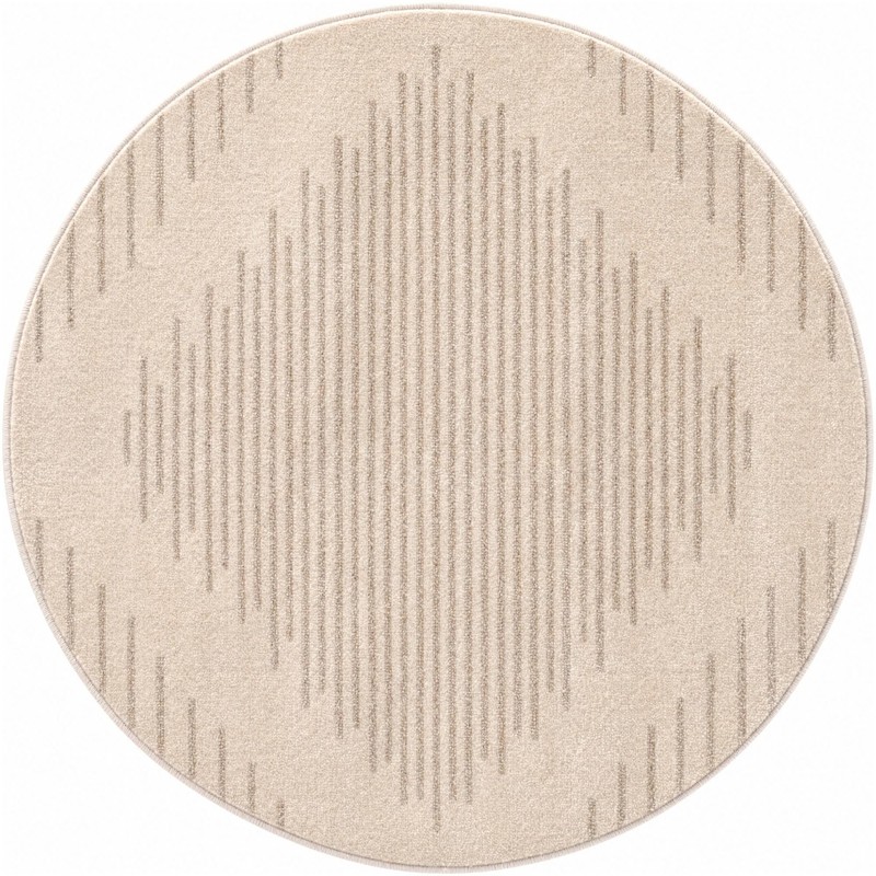 Ransom · Diamond rug, ivory and light brown